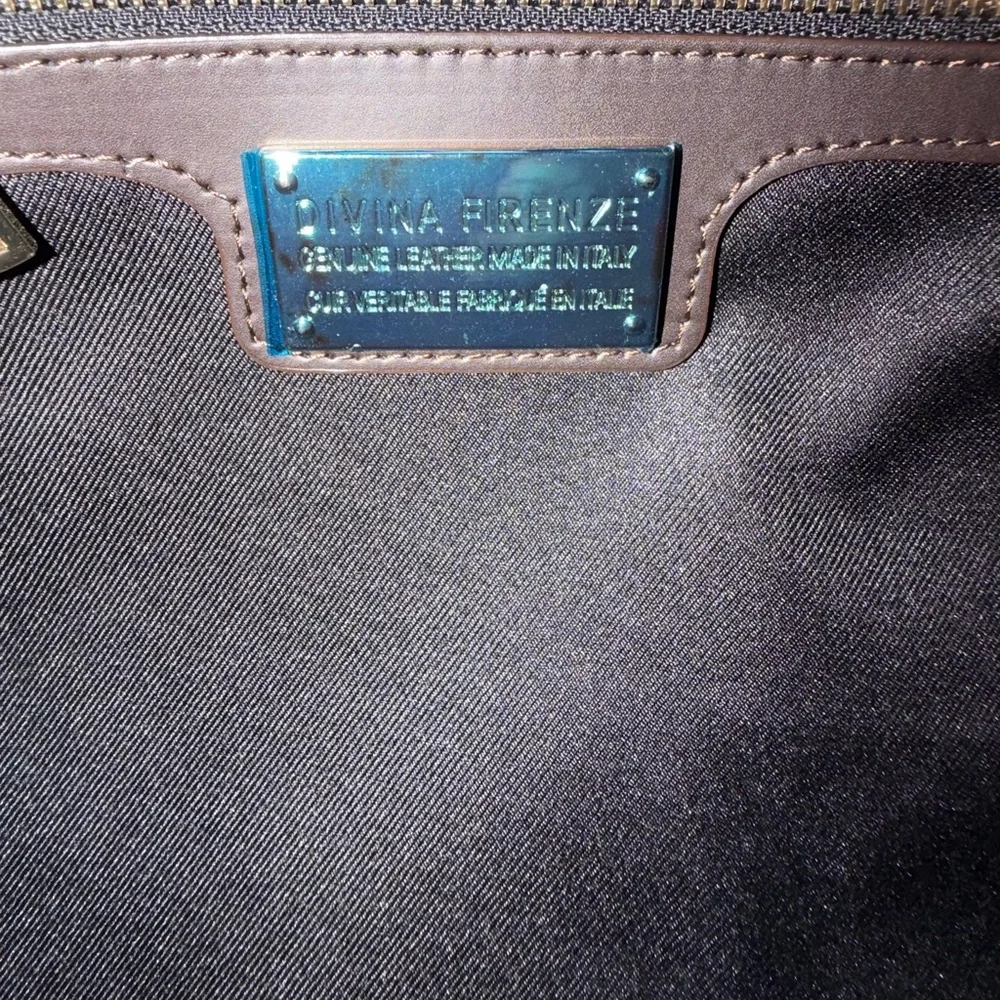 Divina Firenze Dark Brown Leather Tote Bag - Picture 13 of 16